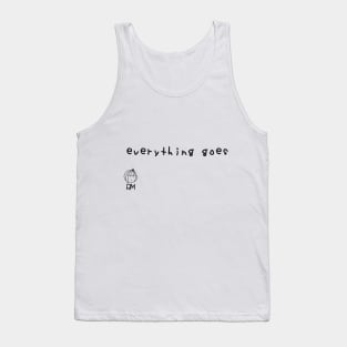 Everything Goes - RM BTS Lyrics Black Version Tank Top